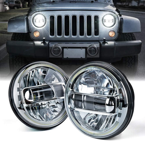 LED Halo Headlights – 7” JK Plug-n-Play